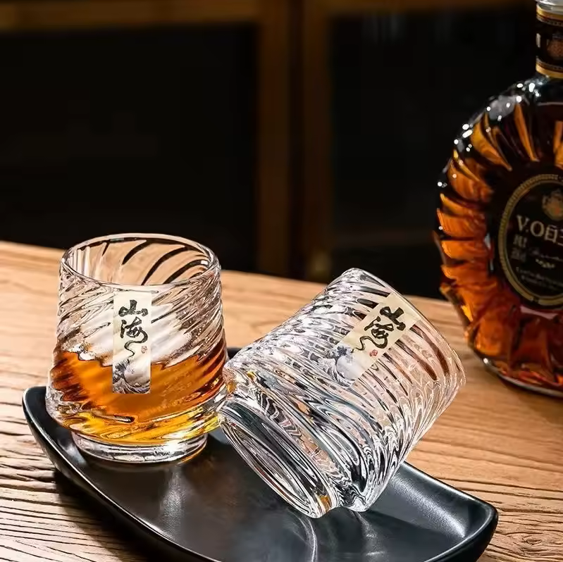 Juego de Tazas de Cristal - Whisky de Shanhai
