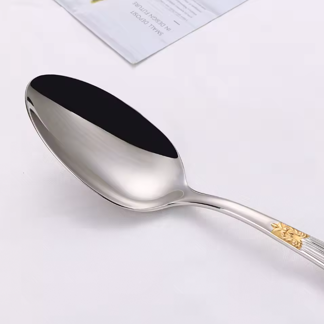 Cubiertos de Lujo Chapados en Oro - Acero Inoxidable
